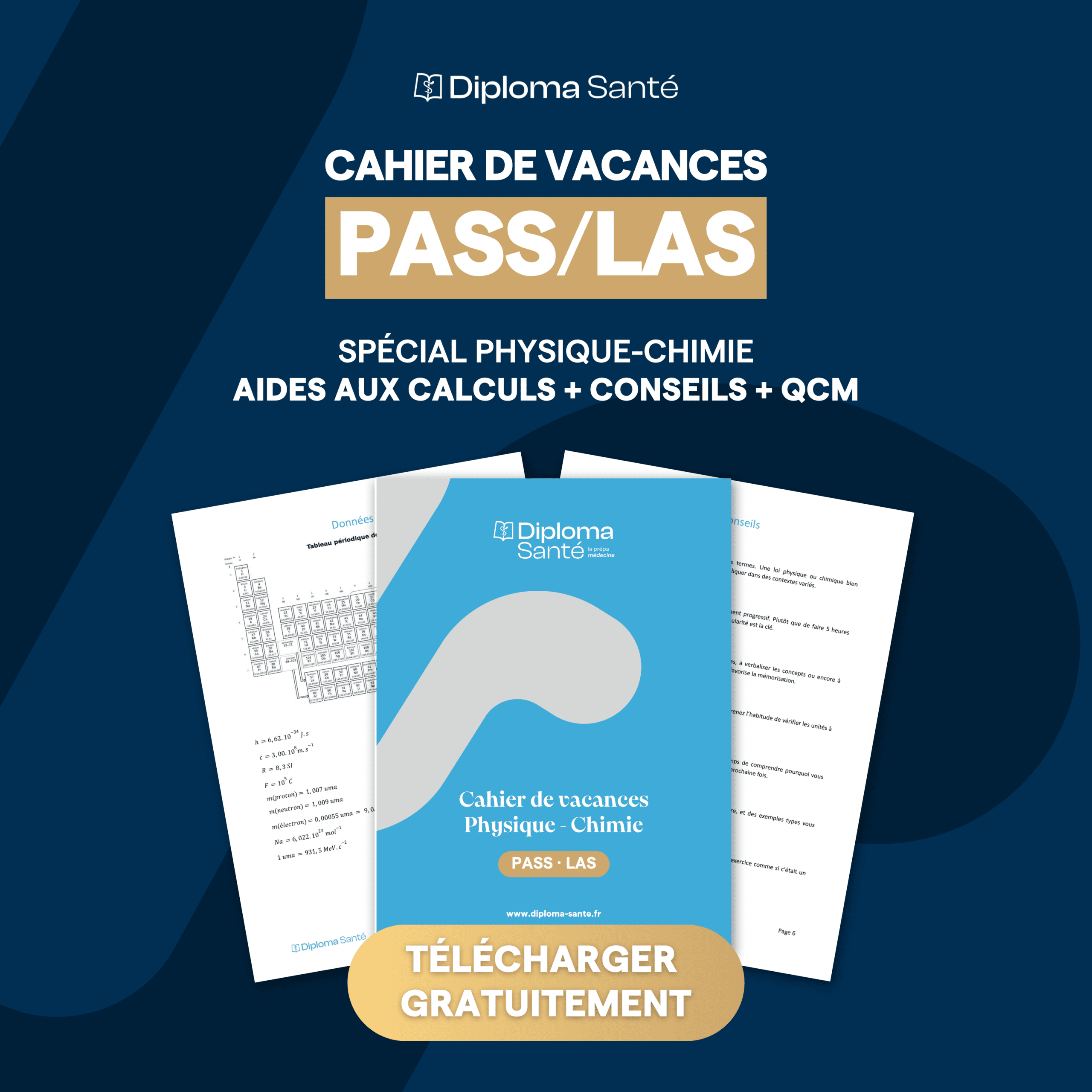 cahier de vacances PASS/LAS